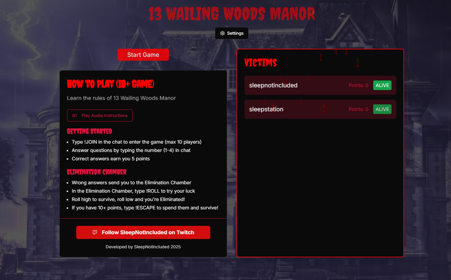 13 WAILING WOODS MANOR