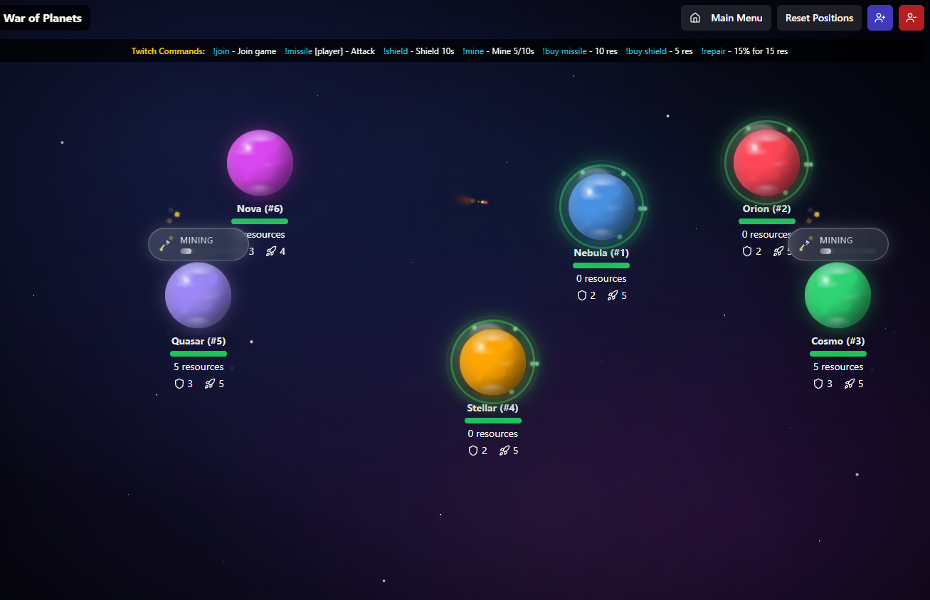 WAR OF PLANETS (UPDATED)